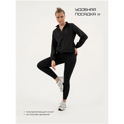 Ветровка женская Resport, р. 46, цвет чёрный, спортивная