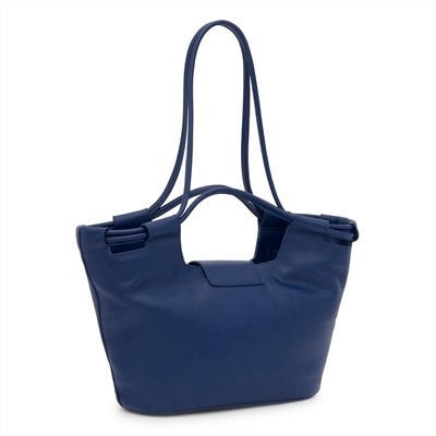 Bolso capazo Sun - cuero - azul marino