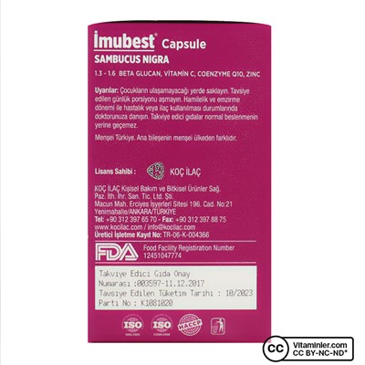 Imubest Черная бузина 30 капсул