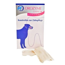 Жевательные полоски Orozyme Kaustreifen M для собак от 10кг до 30кг, 141 гр
