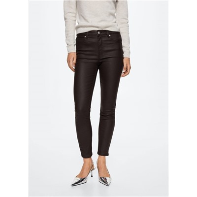 Jeans skinny encerados -  Mujer | MANGO OUTLET España
