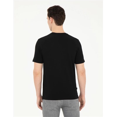 Black Slim Fit Basic T -For