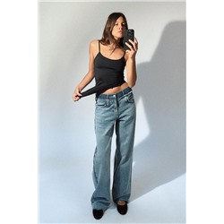 JEANS Z1975 RECTOS DOBLE CINTURA TIRO ALTO FULL LENGTH