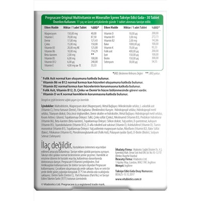 Pregnacare 30 Tablet