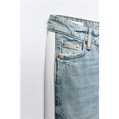 JEANS TRF RECTO BANDA LATERAL TIRO BAJO