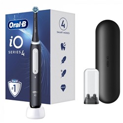 Электрическая зубная щётка Oral-B iO Series 4 iOG4.1B6.2DK Black + дорожный чехол
