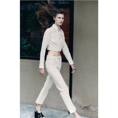 JEANS Z1975 MINI FLARE TIRO ALTO NERVIO