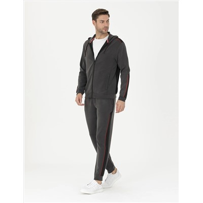 Anthracit Slim Fit Trackuits Six