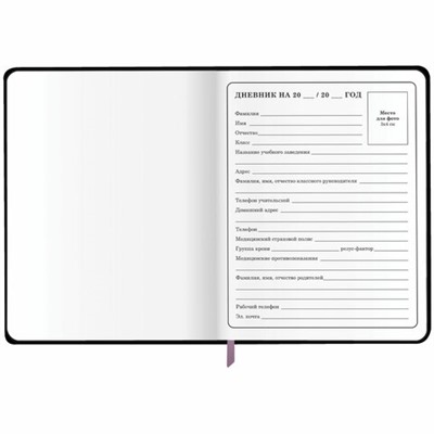 Дневник 1-4 класс 48 л., кожзам (гибкая), печать, фольга, ЮНЛАНДИЯ, "Девочка", 106922