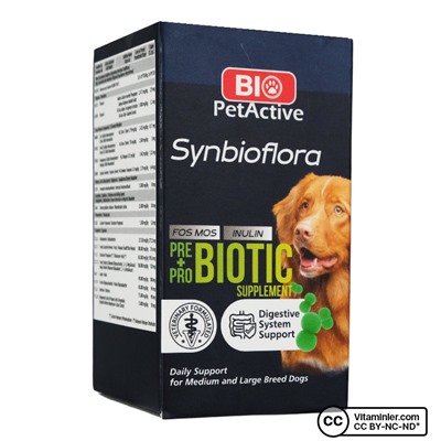 Bio PetActive Synbioflora Пробиотик для собак крупных пород 60 таблеток
