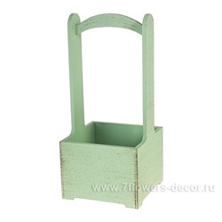 Ящик для декора "Прованс" (дерево), 14x14xH30 см