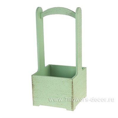 Ящик для декора "Прованс" (дерево), 14x14xH30 см