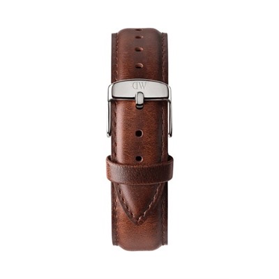 Reloj de cuarzo de piel Classic St Mawes - Marrón y plateado