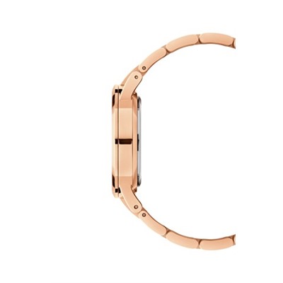Reloj de cuarzo de acero y chapado en oro rosa Iconic Link