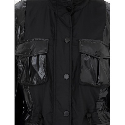 Сезонное пальто черного Slim Fit