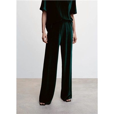 Pantalón recto terciopelo -  Mujer | MANGO OUTLET España