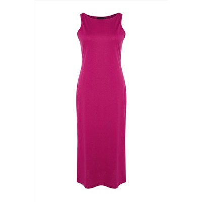 Fuchsia Shift Bicycle Seam Slip 100 %хлопок макси/длинное вязаное платье tbbss22ah0162