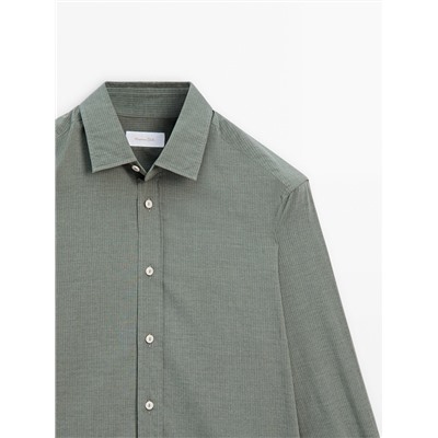 Camisa algodón extrafino slim fit