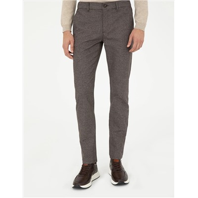 Brown Slim Fit Canvas Bloys