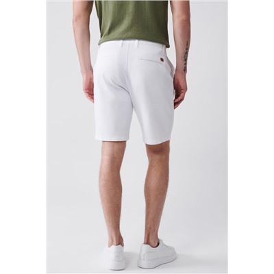 Белые гибкие шорты Patara Chino Kanvas