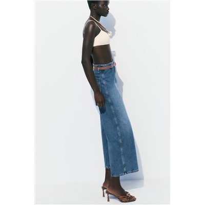 JEANS Z1975 WIDE LEG CROPPED TIRO ALTO CINTURÓN