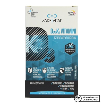 Zade Vital Витамин D3 + K2 30 капсул