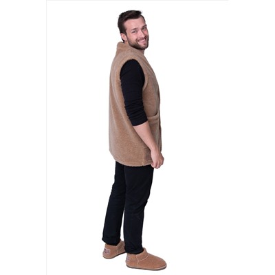 Мужской жилет из верблюжьей шерсти оптом (MEN VEST WOOL, цвет CAMEL)