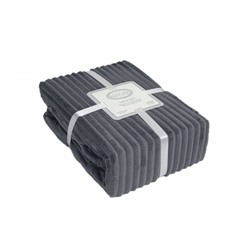 Плед KARVEN Super Soft DIAS 200*220 п/э евро Р 942 антрацит (Акция).