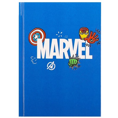Блокнот А6, 40 листов в твёрдой обложке, MARVEL, «Мстители»
