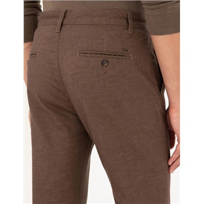 Brown Slim Fit Canvas Bloys