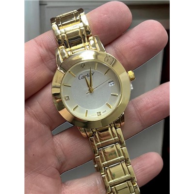 Часы женские Cartier на браслете диаметр 3,5 см Ч6