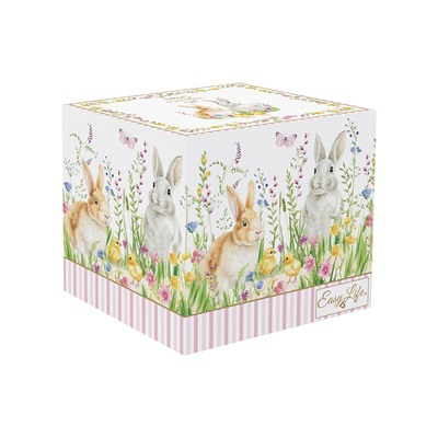 Кружка, 350 мл, фарфор P, белая, Кролики и цыплята, Happy Easter, 62779