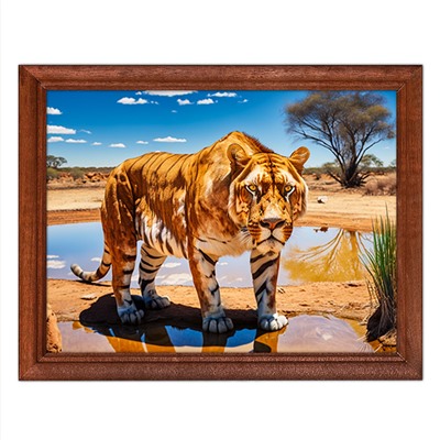 POSG-0243 Постер в рамке 23x17см Тигр