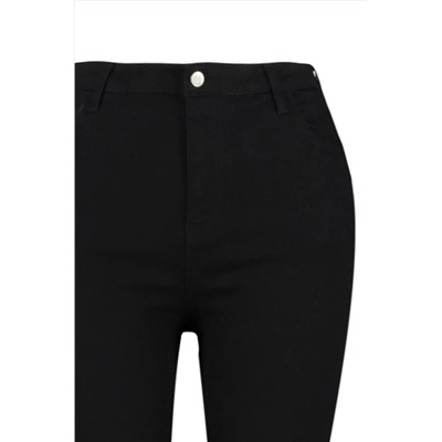 Failless Black High Pan Comfort Короткая папора Culotte Fit Jeans TBBSS23AR00014