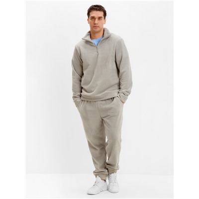 Брюки флисовые мужские спортивные MINAKU: Fleece Soft цвет серый, р-р 48