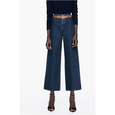 JEANS Z1975 WIDE LEG CROPPED TIRO ALTO CINTURÓN