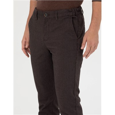 Brown Slim Fit Canvas Bloys