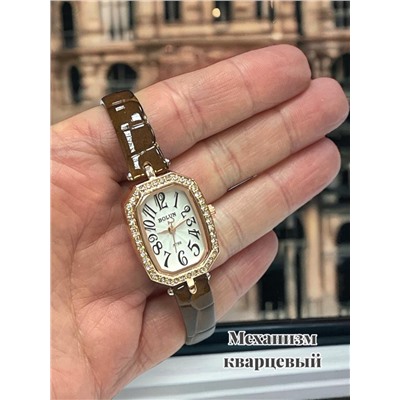 Часы наручные женские BOLUN Ч 19/1 коричневый ремешок