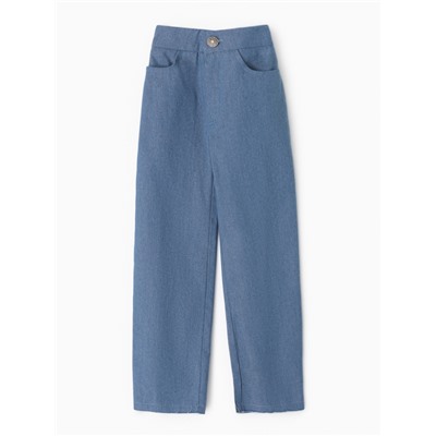 Джинсы для девочки MINAKU: Jeans collection, цвет голубой, рост 134 см