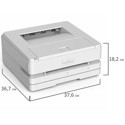 Принтер лазерный DELI P2500DW, A4, 28 стр./мин., 20000 стр./мес, ДУПЛЕКС, Wi-Fi