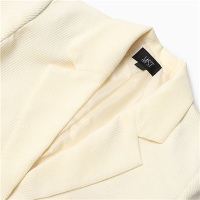 Пиджак женский MIST Velvet,р. L-XL молочный