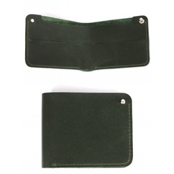 Портмоне мужское Croco-ПР-1066 натуральная кожа 1 отд,  2 карм,  зеленый тем пулл-ап (205)   263783