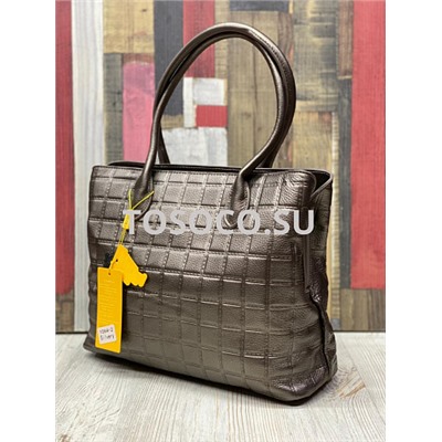 1064-2 silvery сумка Wifeore натуральная кожа 27х24х9