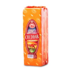 Сыр БОБРОВСКИЙ Чеддер красный 50% ТМ Oldenburger, брус 1*3,3кг/16кг