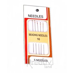 Набор игл Needles 16 с золотым ушком для шитья вручную уп.5 шт/ фас.10уп