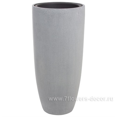Кашпо Nobilis Marco "Pm-grey3 Vase" (полистоун), D30хH65 см, с тех.горшком