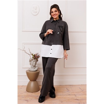 Romanovich Style 2-2554 графит, Брюки, Блуза