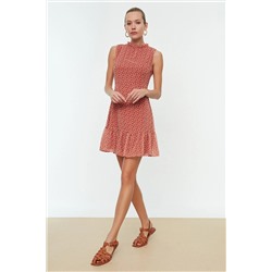 Мини-платье с рюшами Tile Flower TWOSS20EL0681