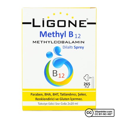 Ligone Methyl B12 Methylcobalamin Sublingual Spray 2 x 20 мл