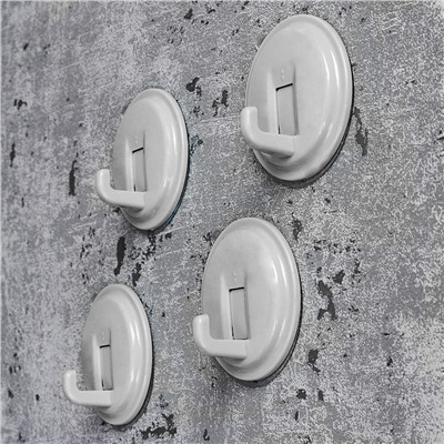 Крючок 4 штуки до 3 кг / HWG-07 /уп 100/ микс